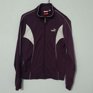 Purple Puma Zip-up sweatshirt